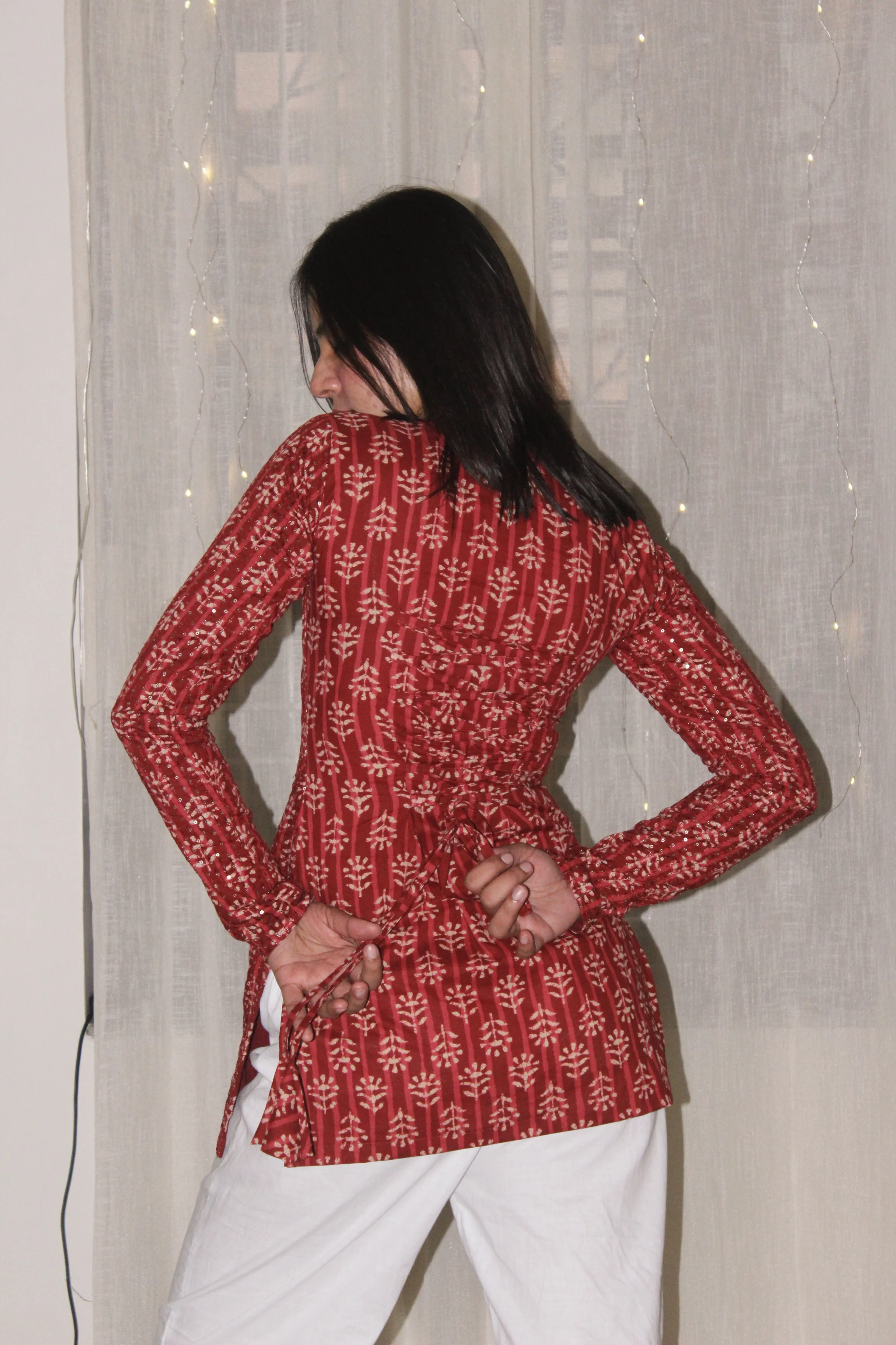 AAFREEN FULL SLEEVE KURTI - Image 4