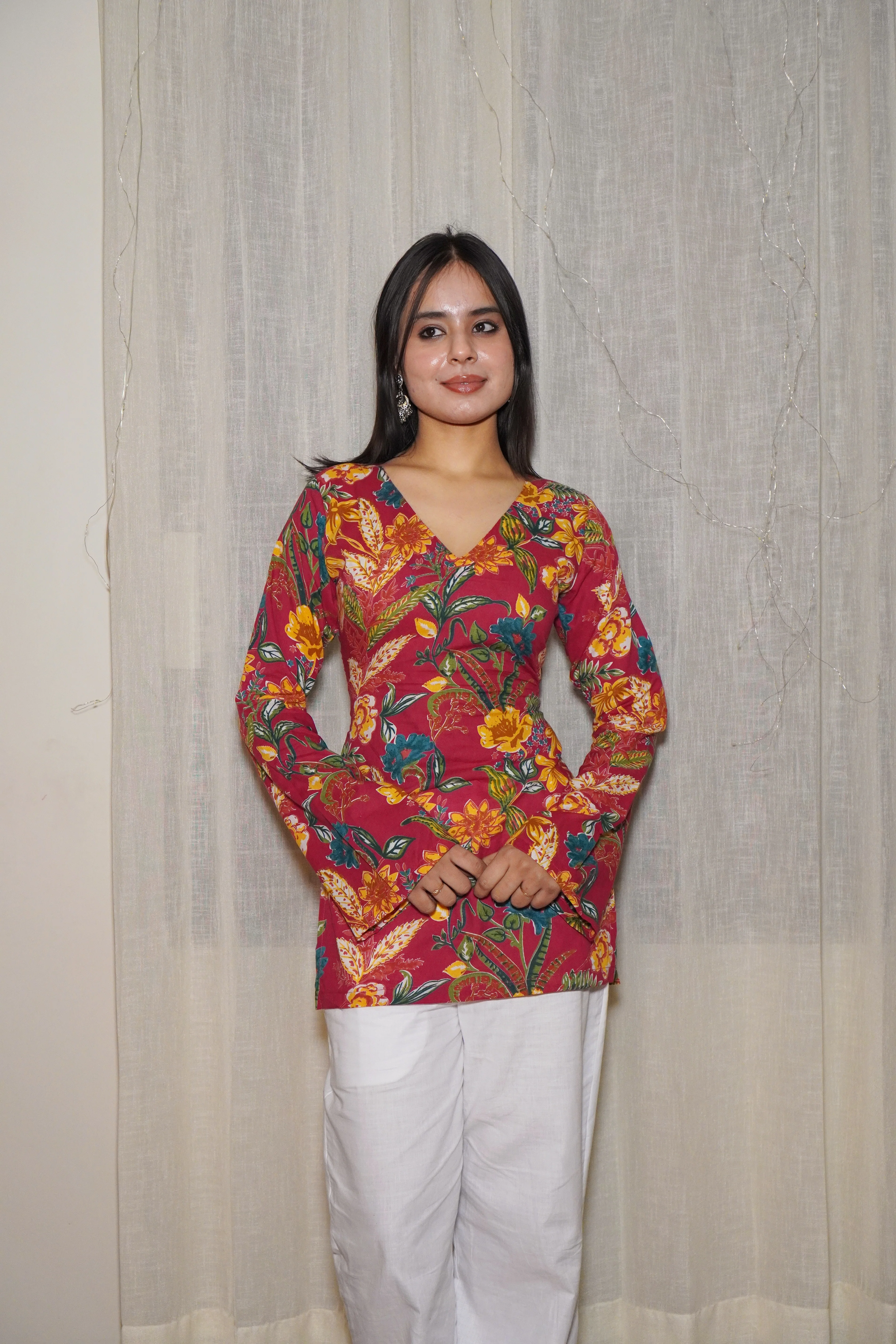 ALAYA BELL SLEEVE CORSET KURTI - Image 4