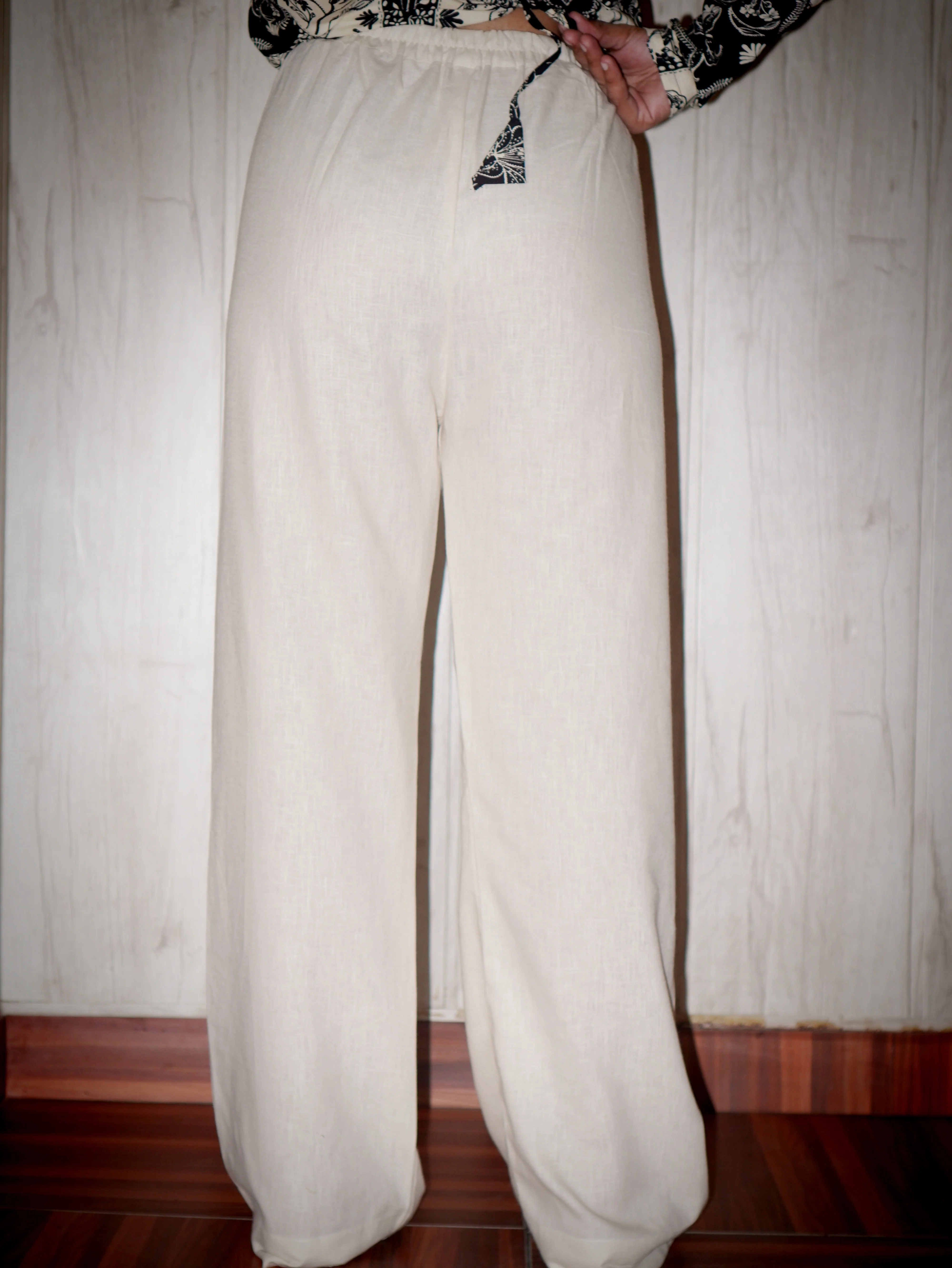 Beige Flared Pants - Image 4