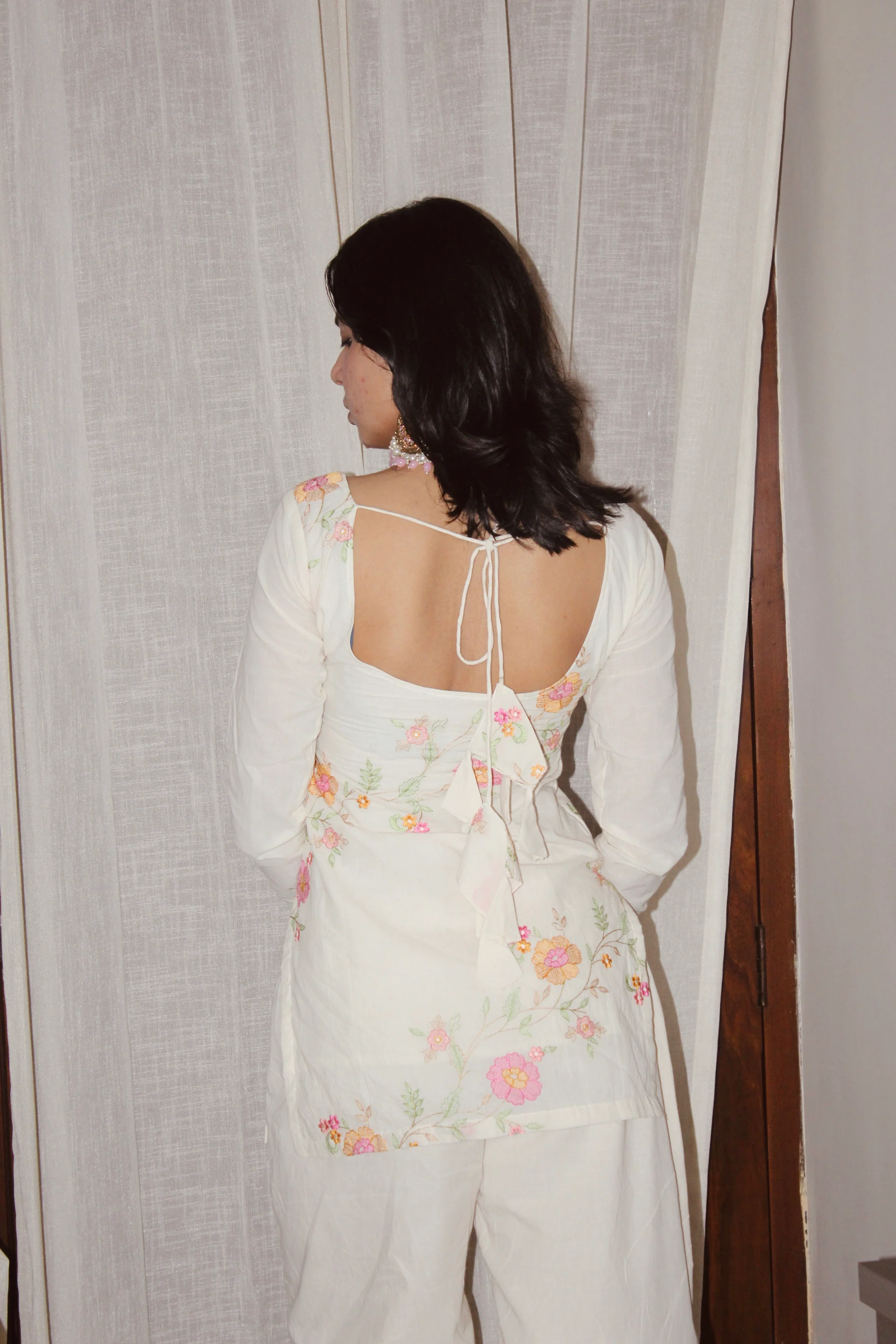 ESHA DEEP BACK KURTI - Image 4