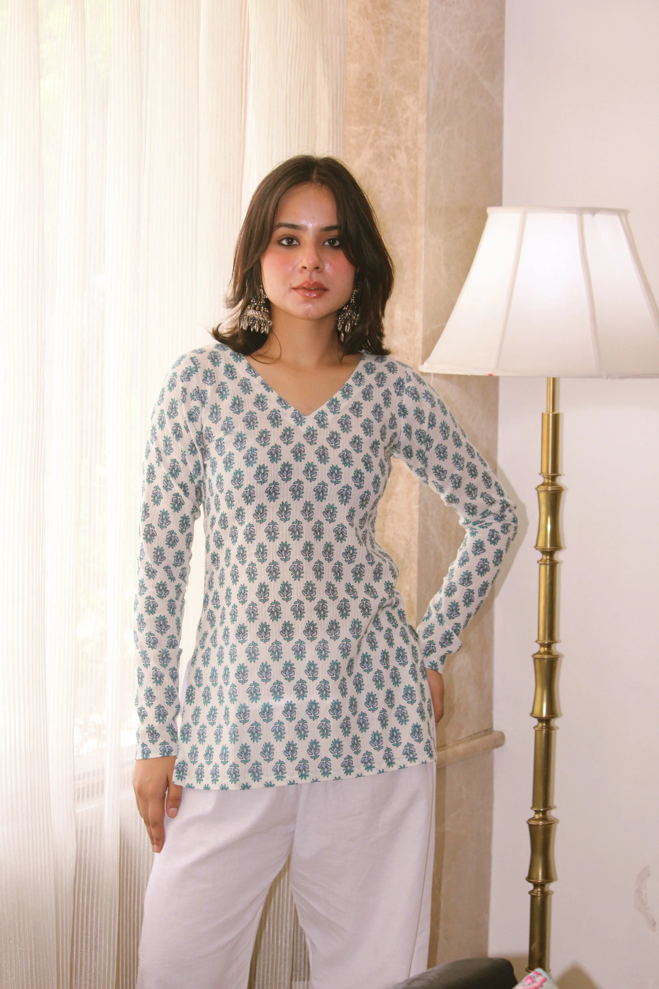 KIVA FULL SLEEVE KURTI - Image 2