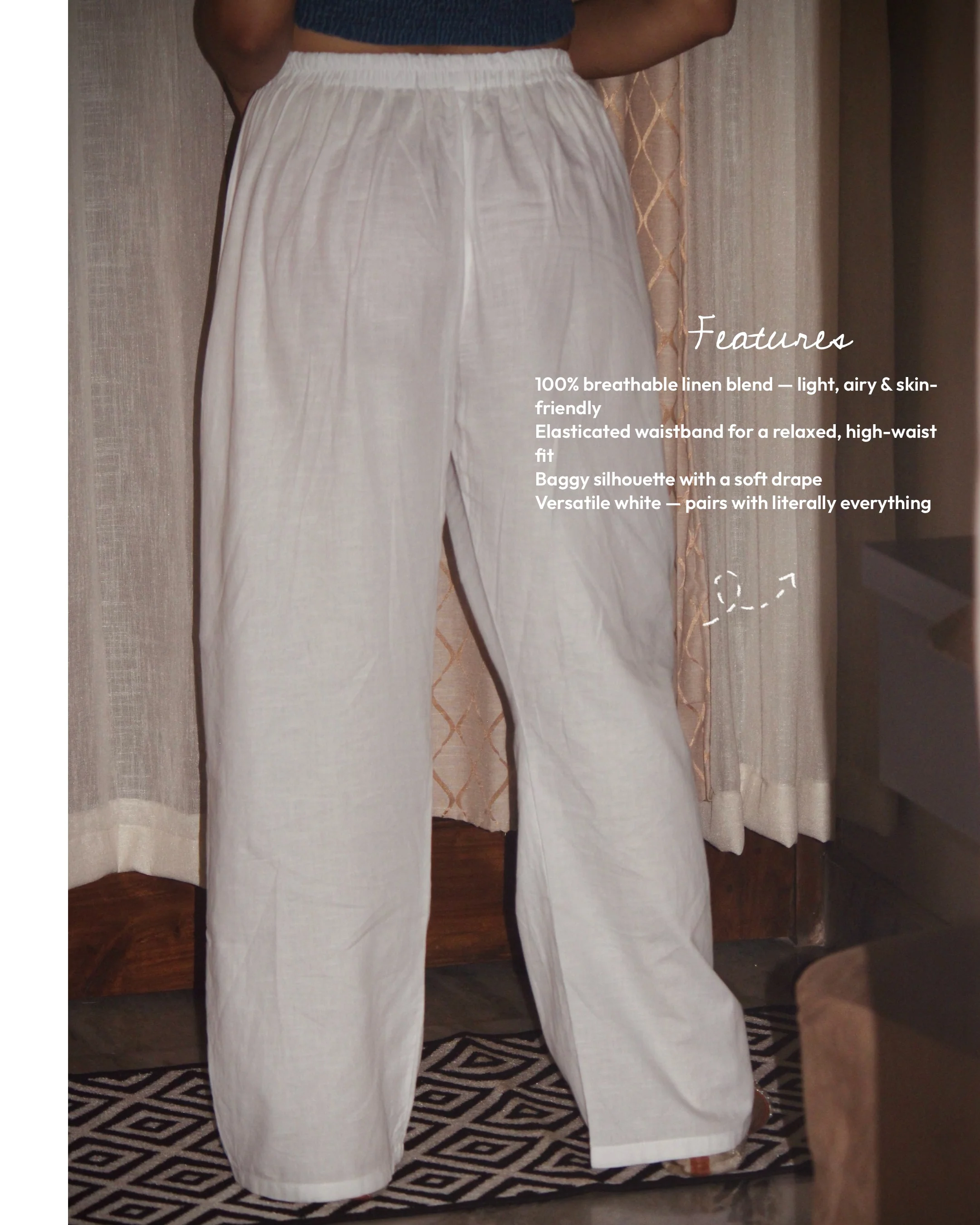 Linen Baggy Pants - Image 3