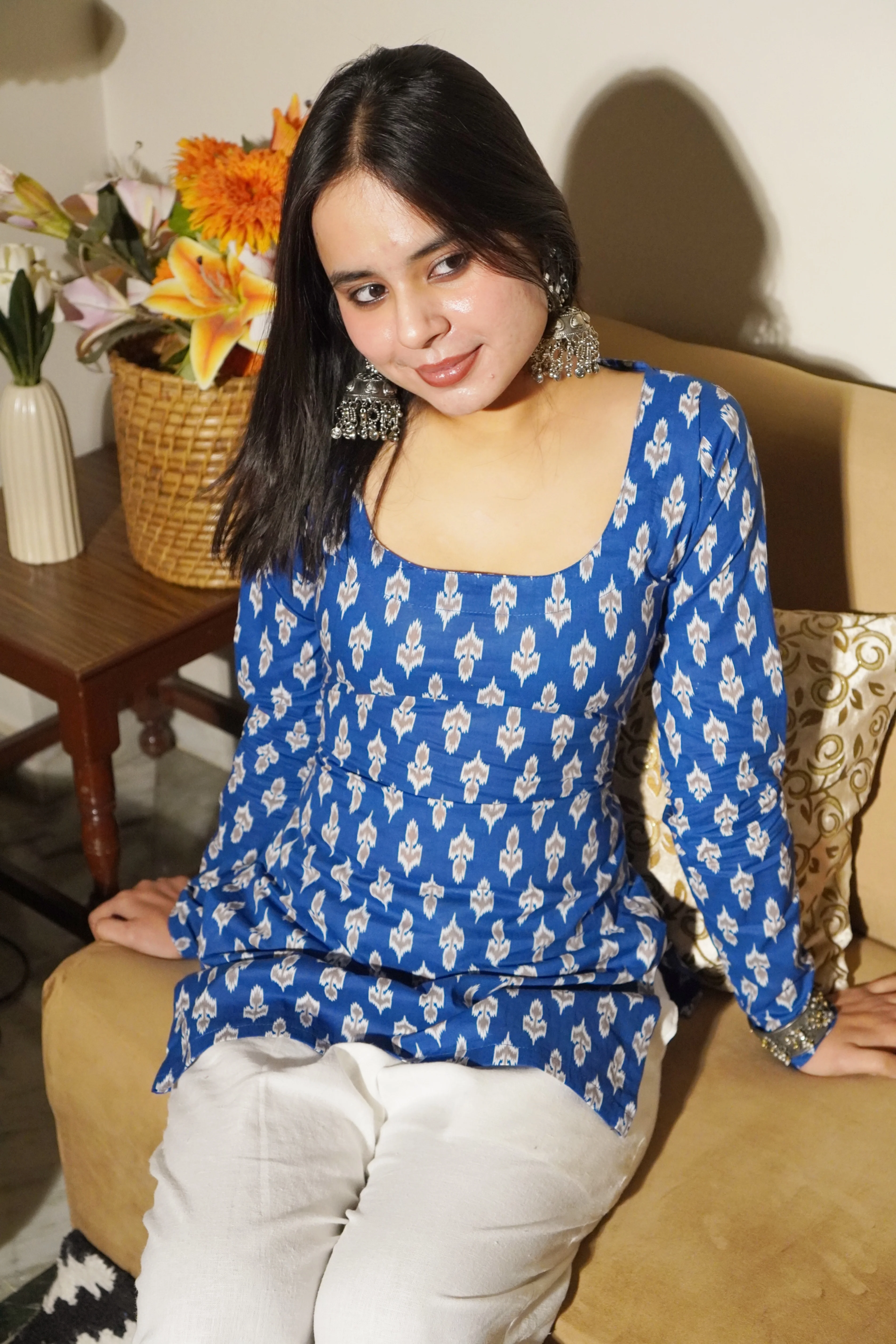 Layra Full Sleeve  Corset Kurti - Image 3