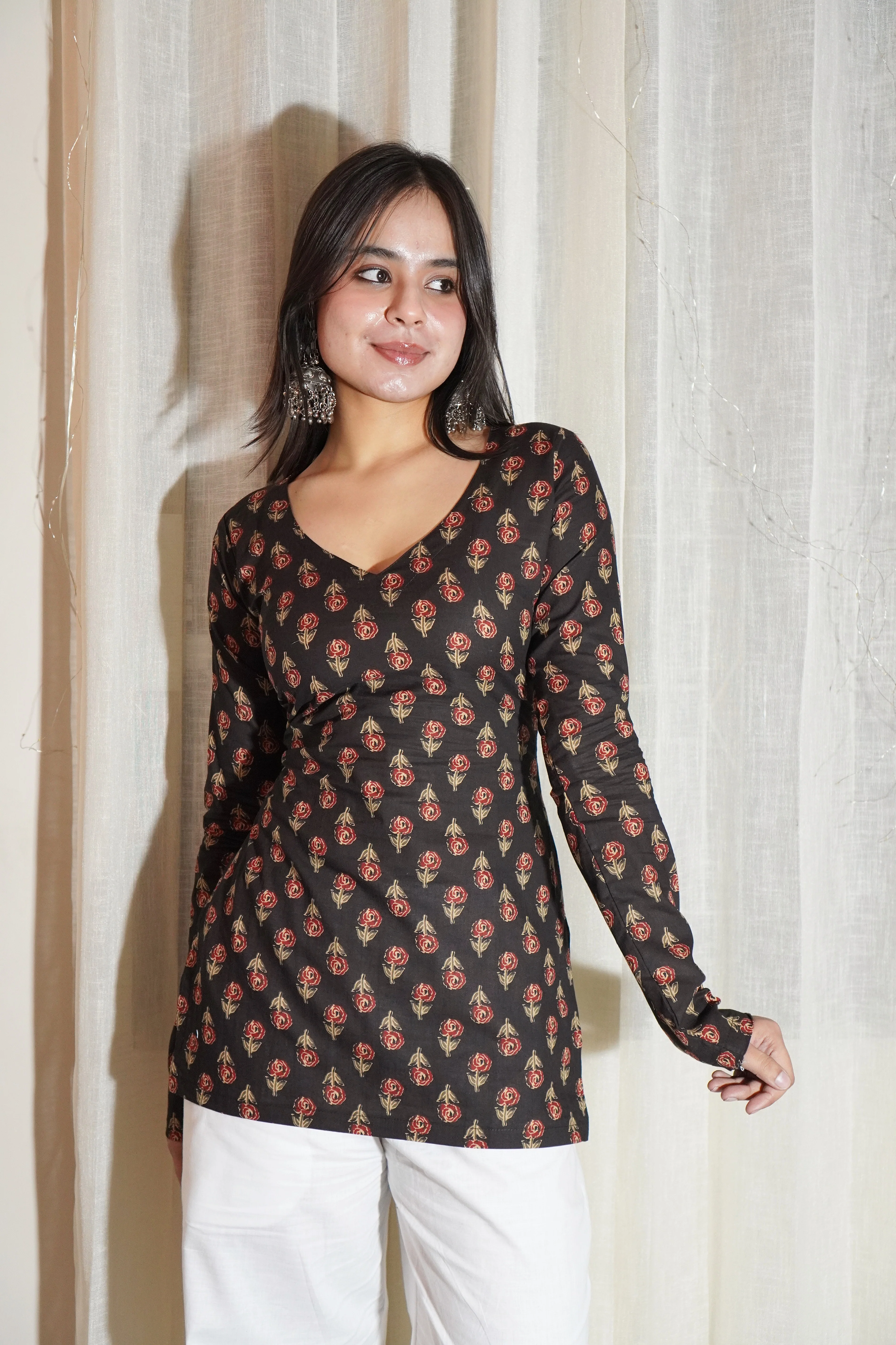 NANDNI FULL SLEEVE CORSET KURTI - Image 3