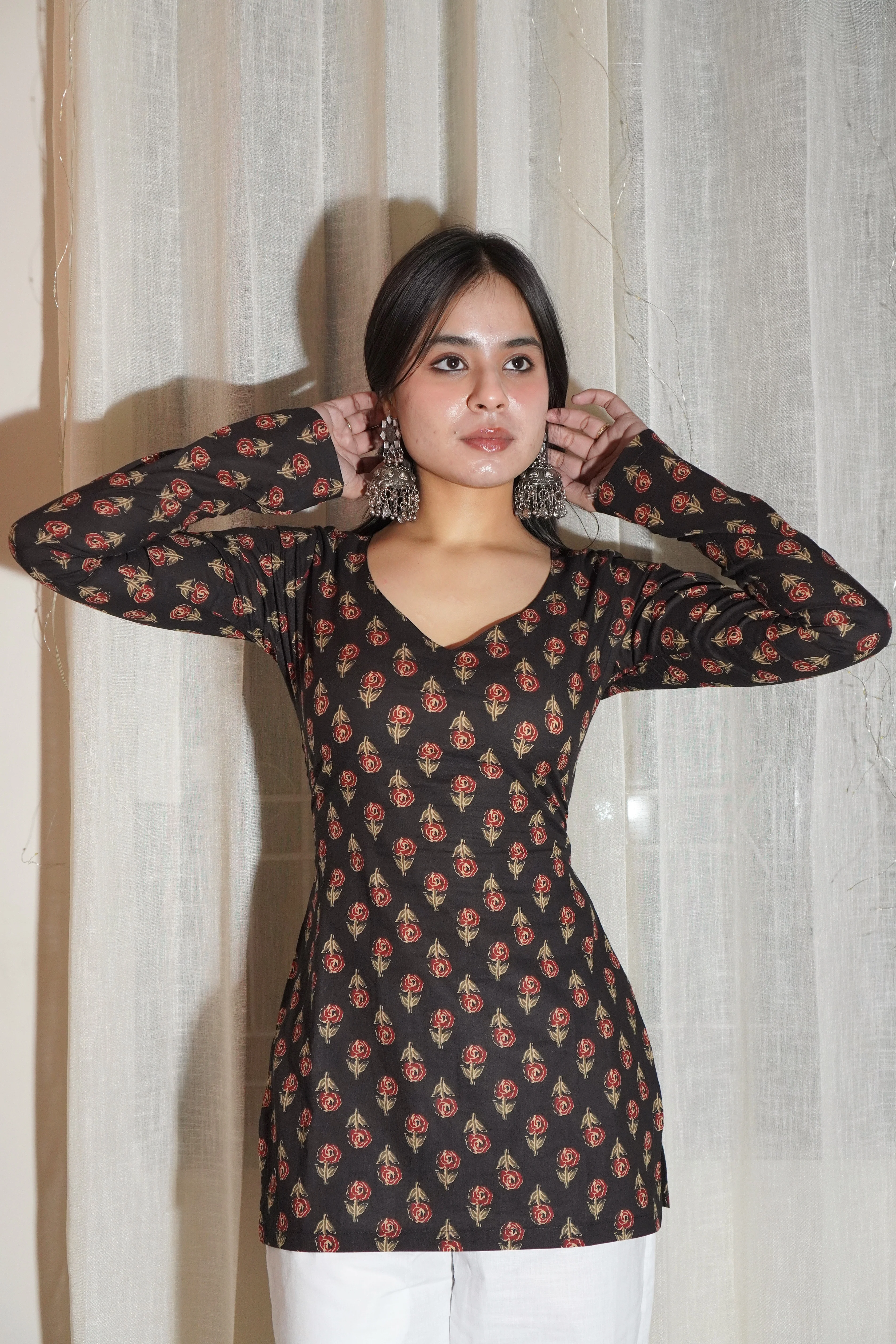 NANDNI FULL SLEEVE CORSET KURTI - Image 4