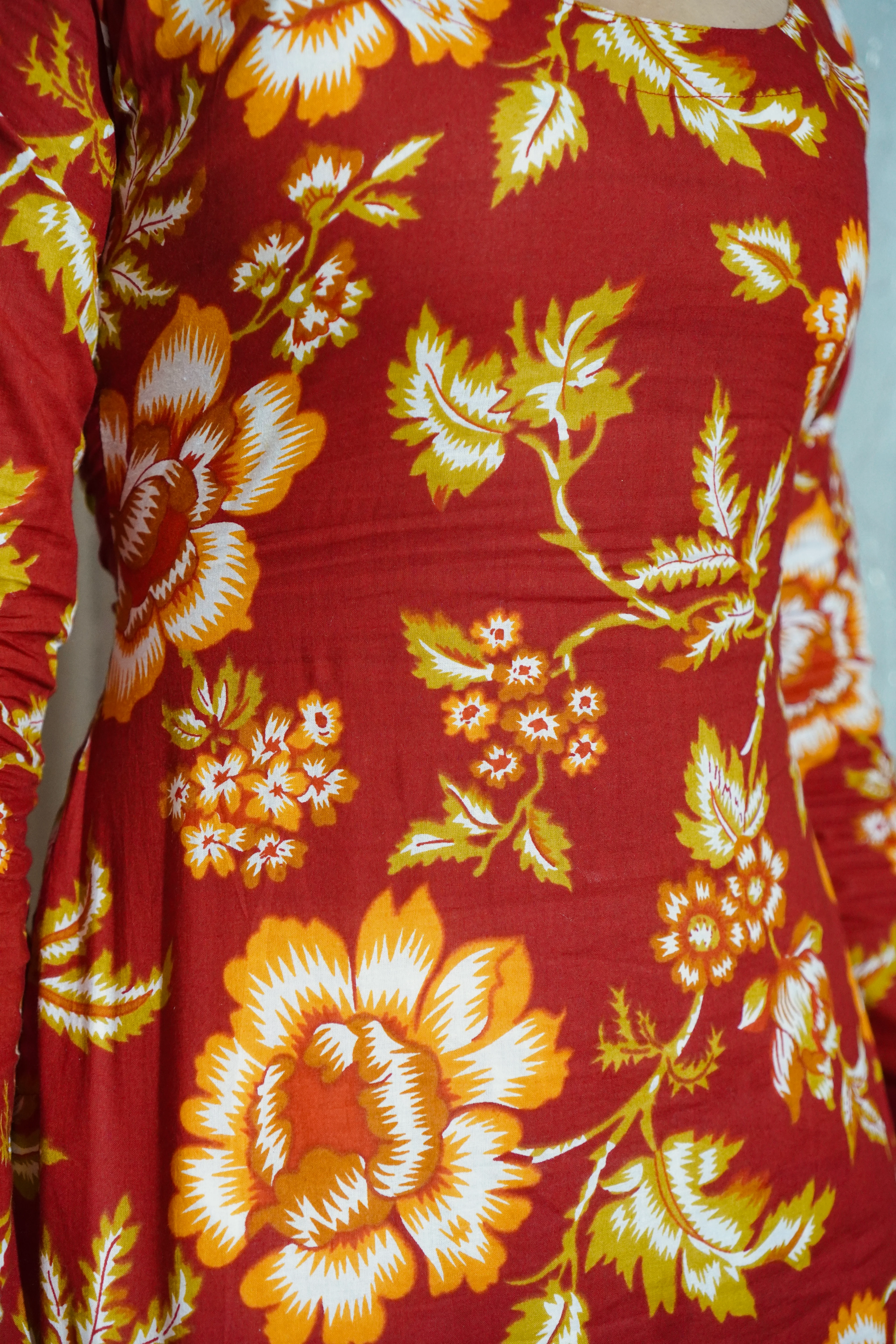 SARA FULL SLEEVED CORSET KURTI - Image 3