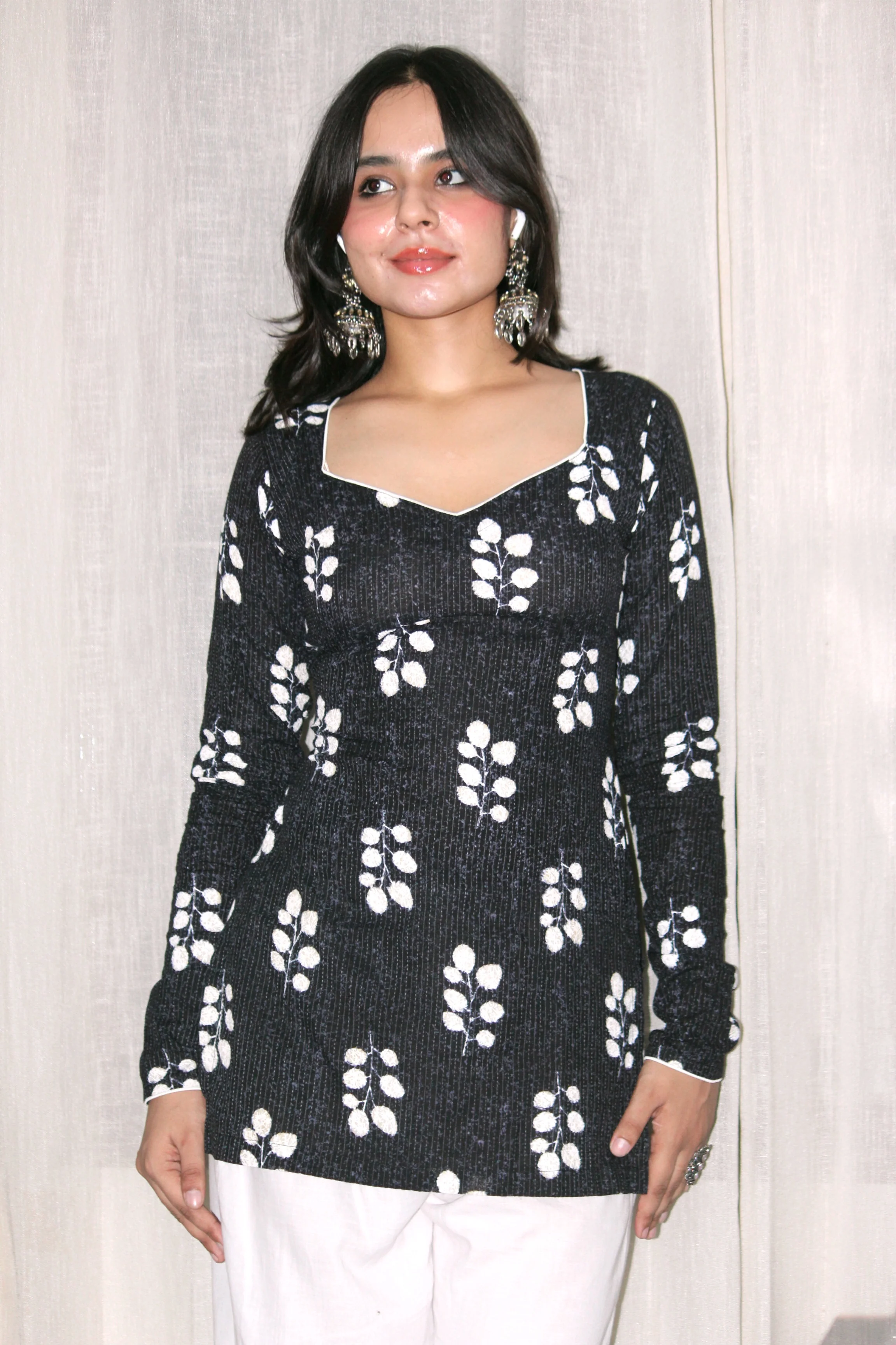 SEHAR FULL SLEEVE CORSET KURTI - Image 3