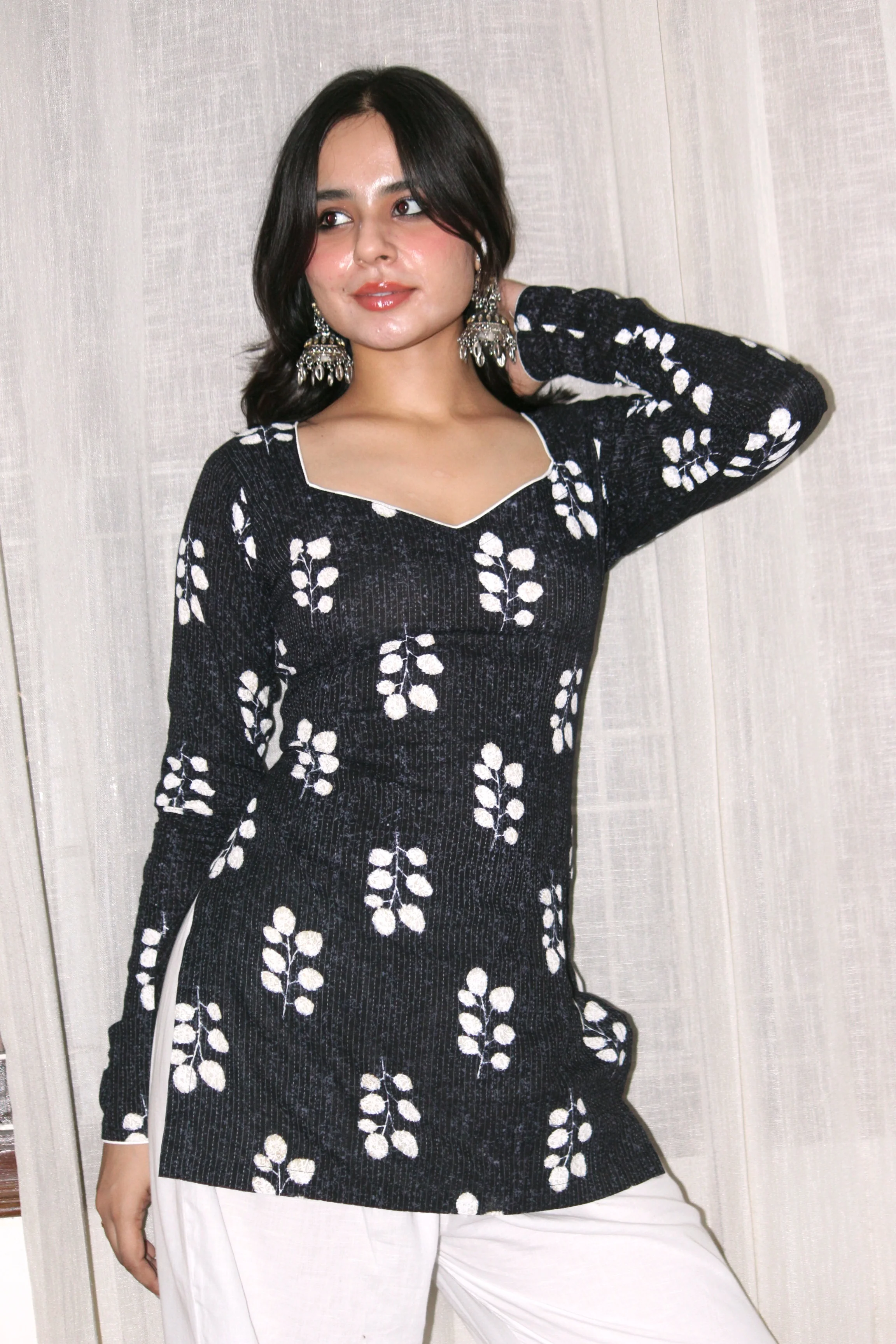 SEHAR FULL SLEEVE CORSET KURTI - Image 4