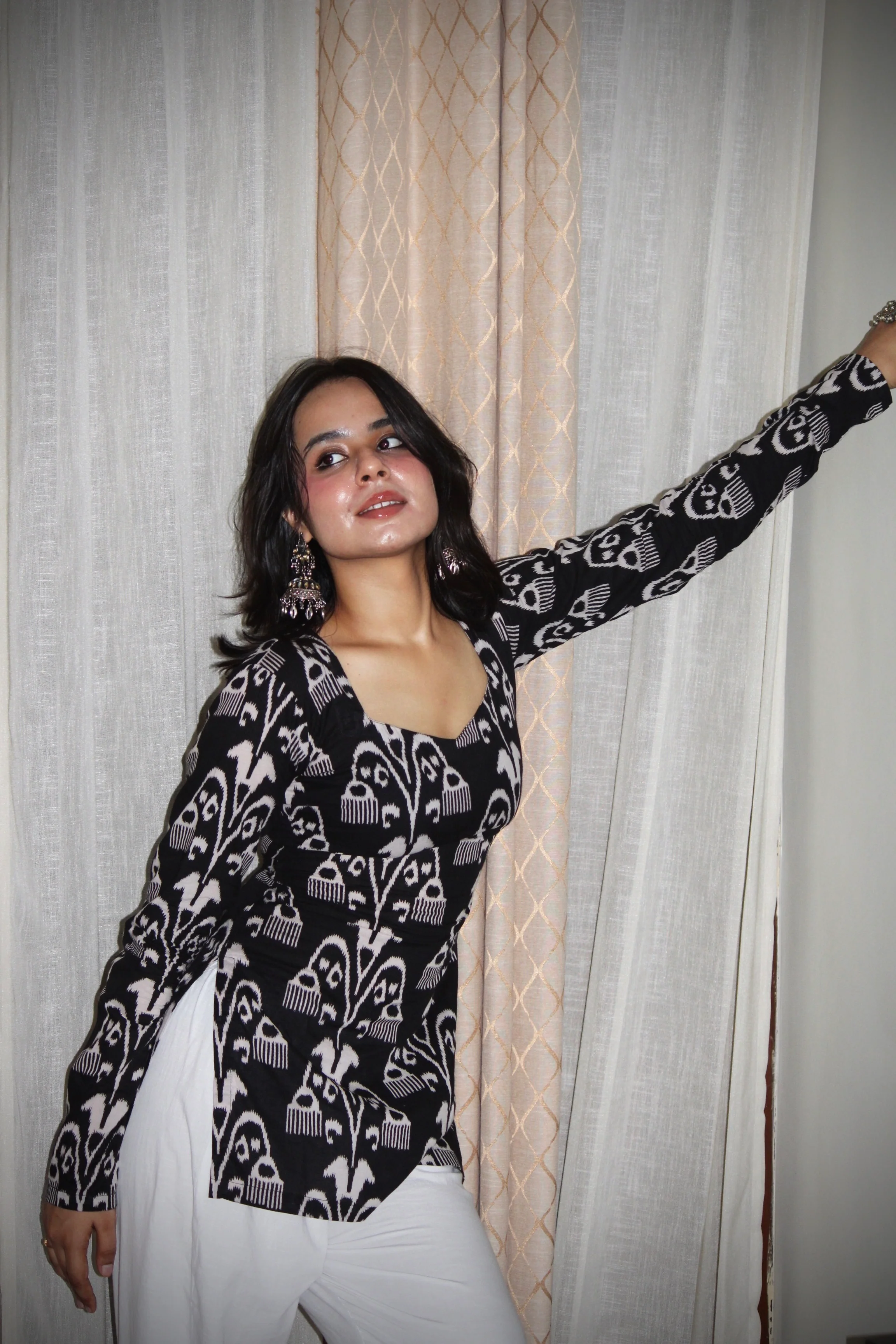 TAREEF FULL SLEEVE CORSET KURTI - Image 5