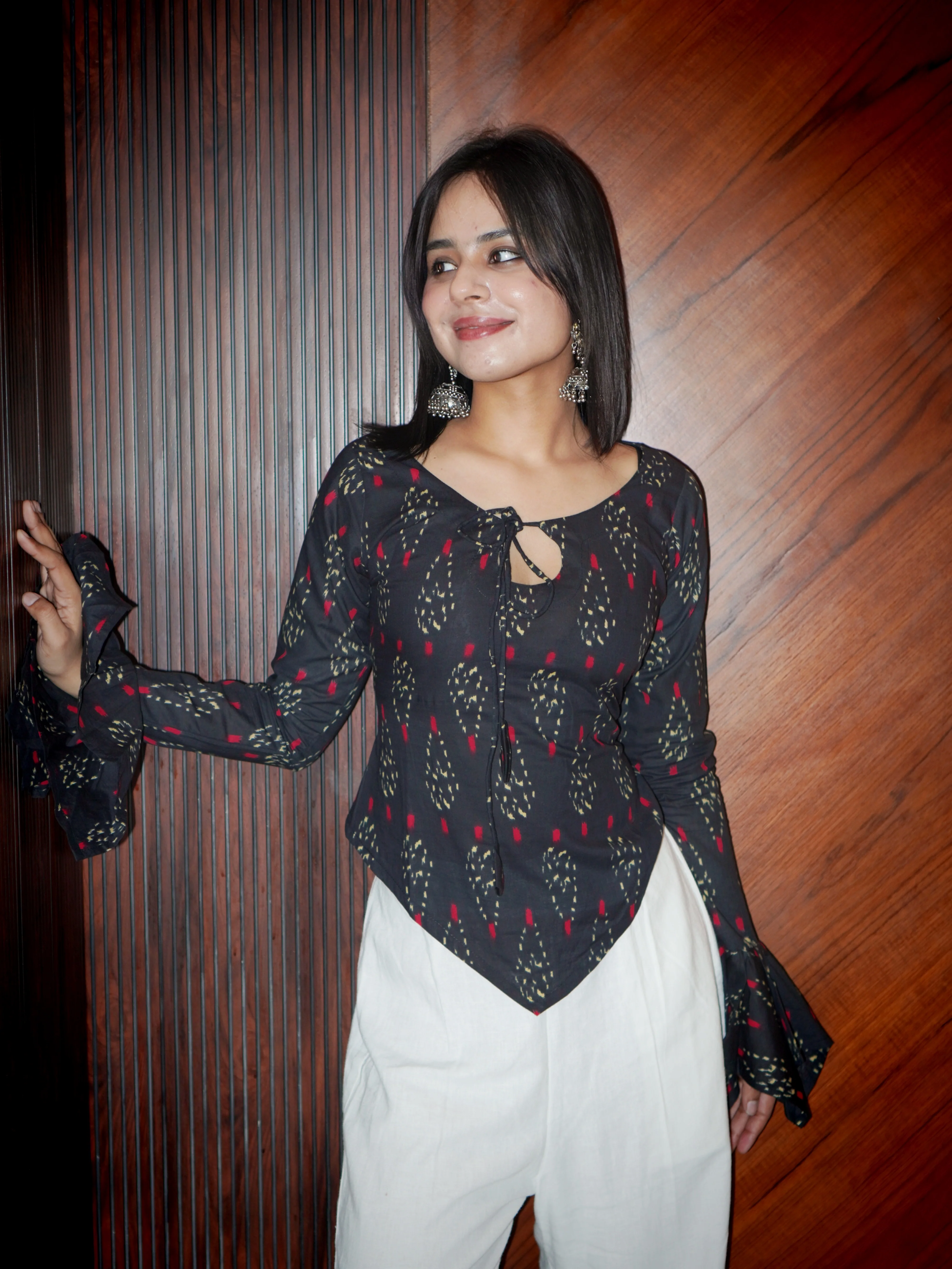 TEVAR RUFFLE SLEEVE CORSET TOP - Image 3