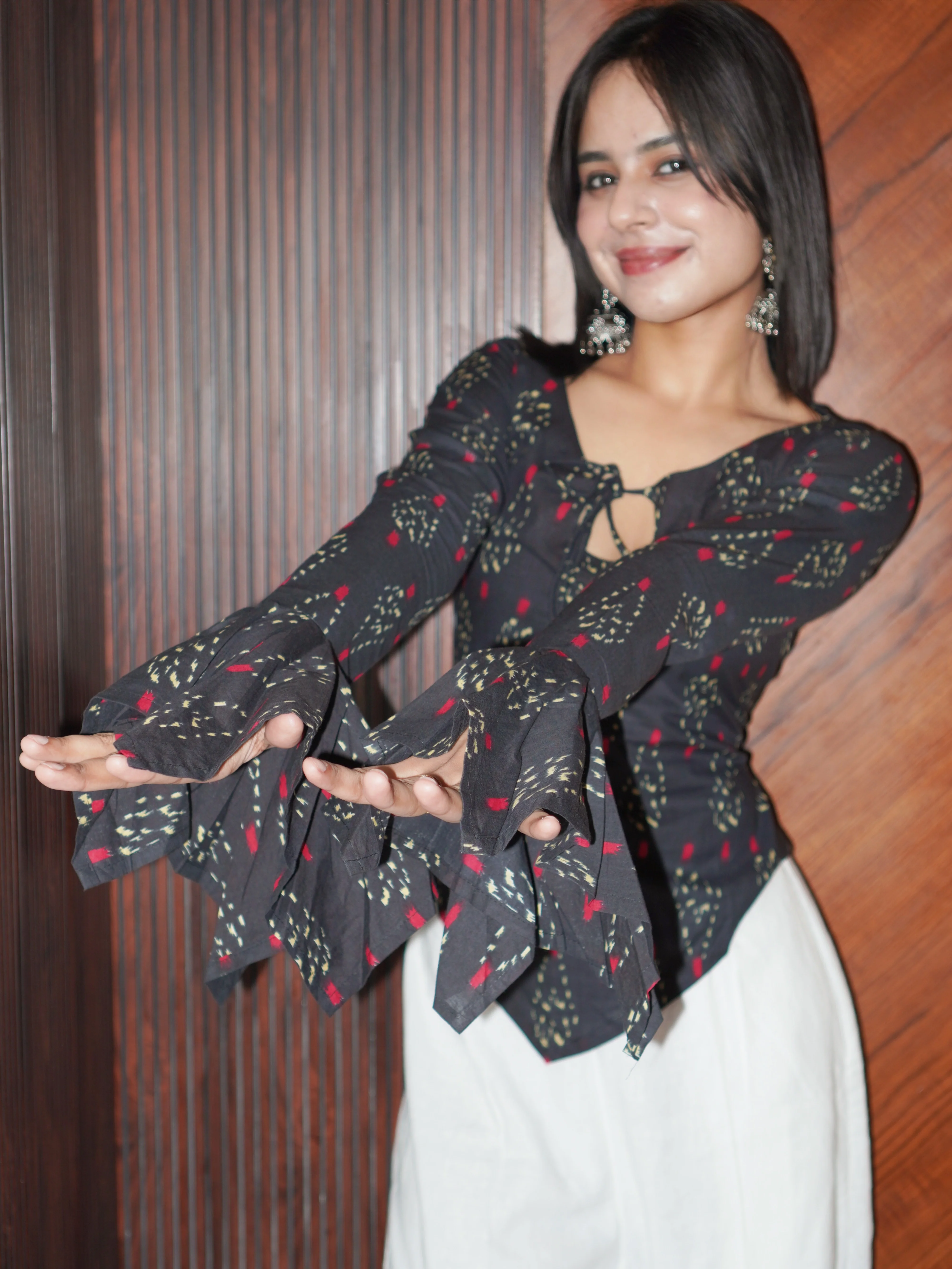 TEVAR RUFFLE SLEEVE CORSET TOP - Image 5
