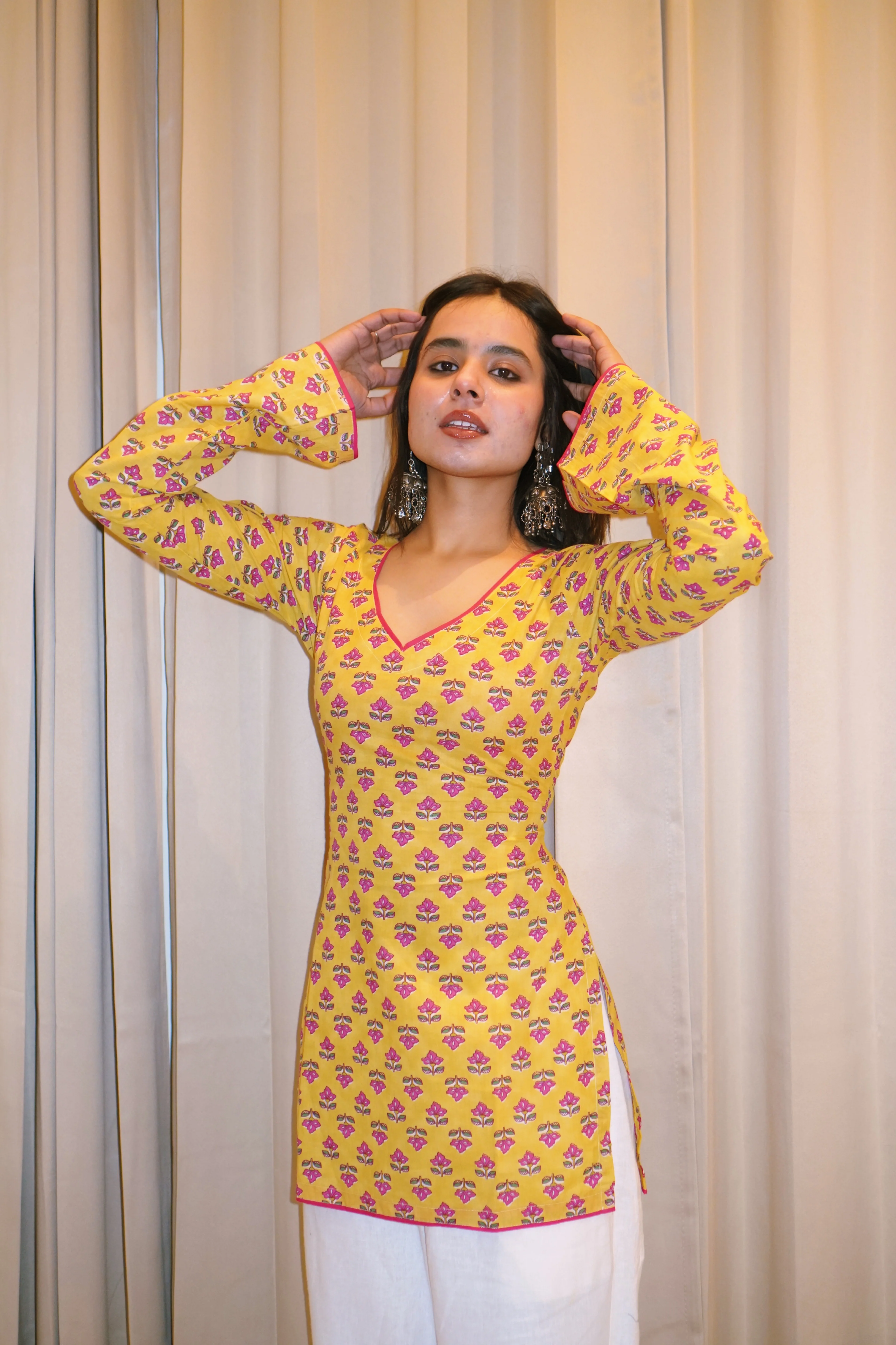 VAAYU BELL SLEEVE CORSET KURTI - Image 2