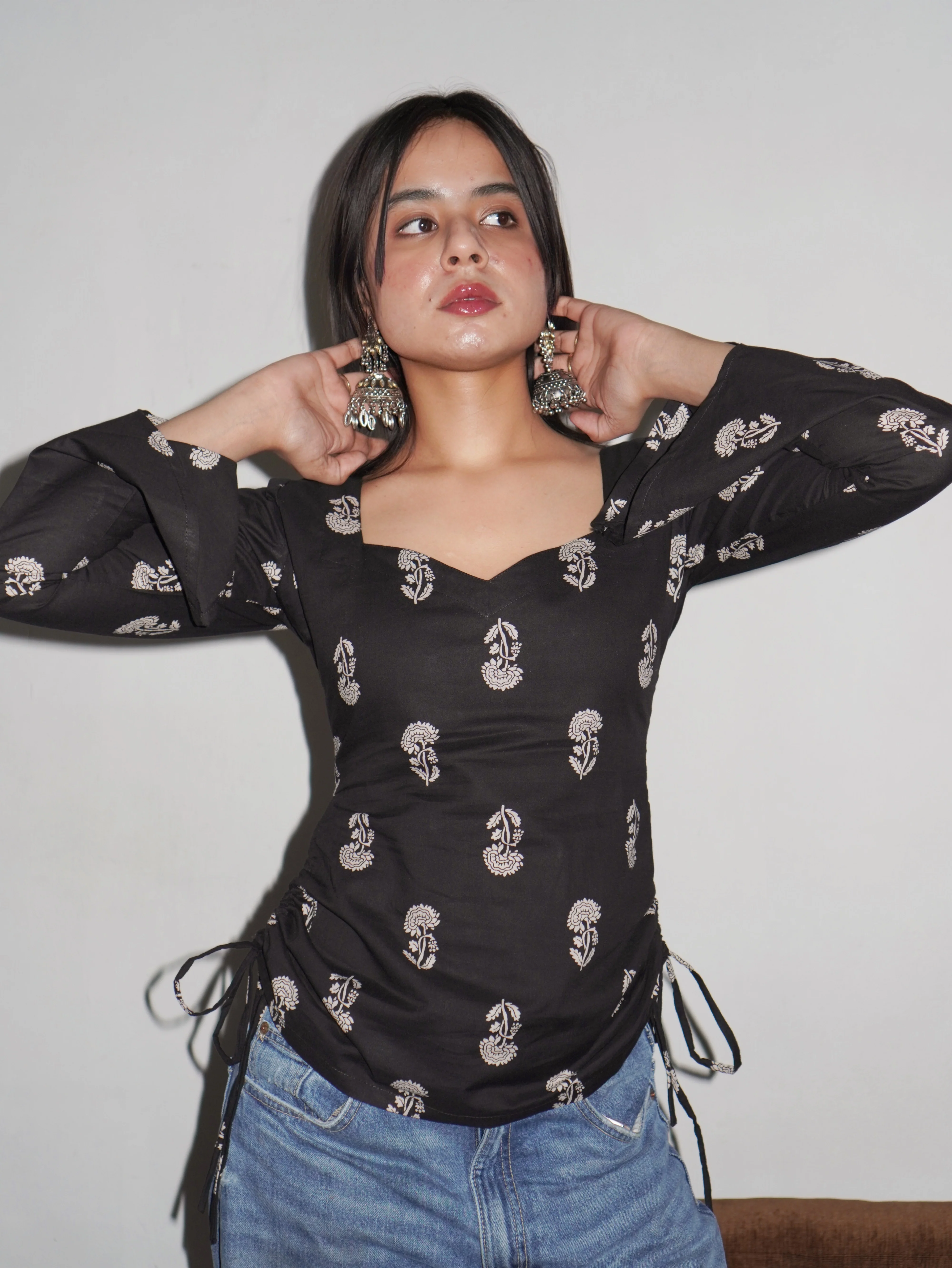 ZIVARA SIDE TIE TOP - Image 4